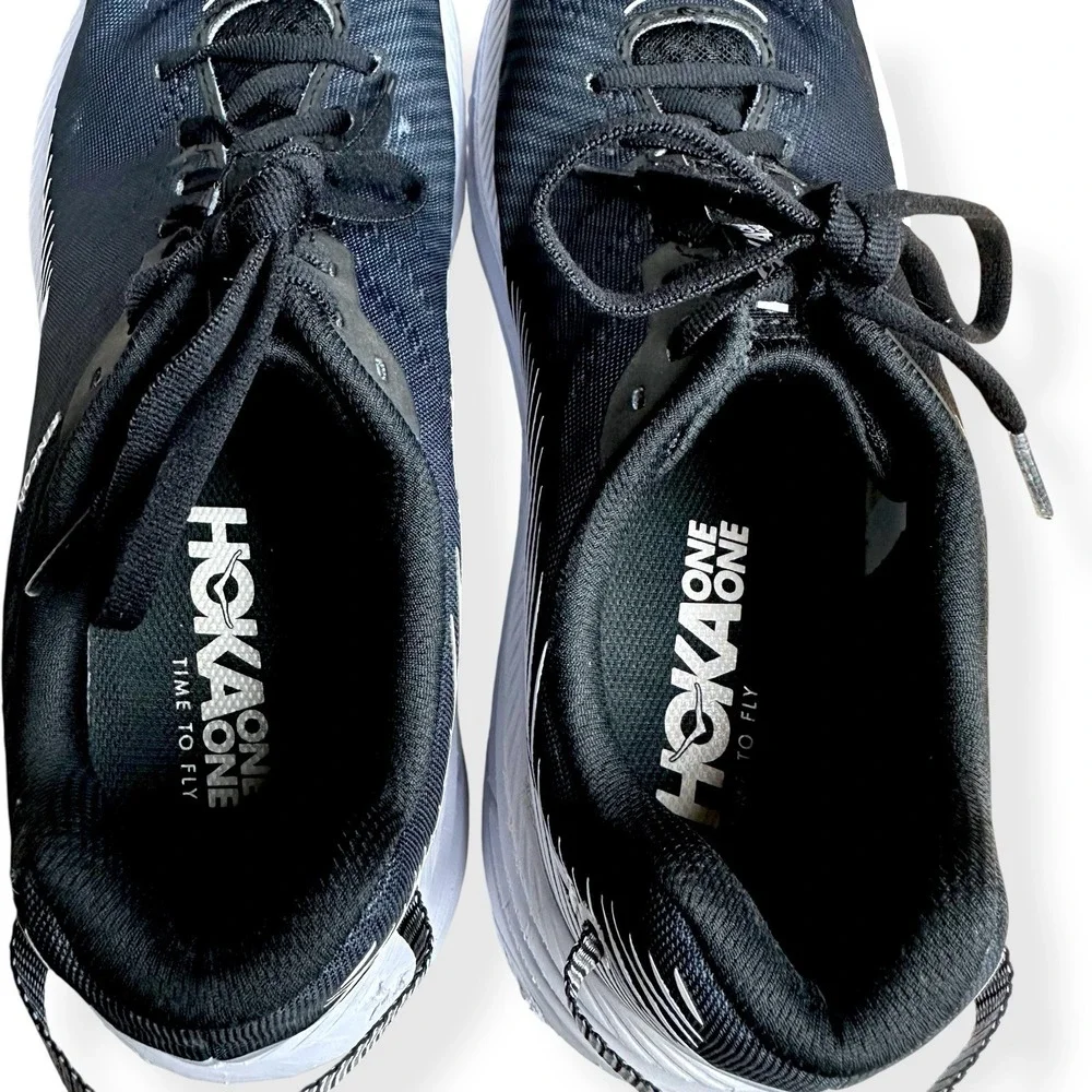 Hoka One One W Rincon 2 Women's Running Shoes Black/White (1110515) Size 11 - Picture 8 of 15